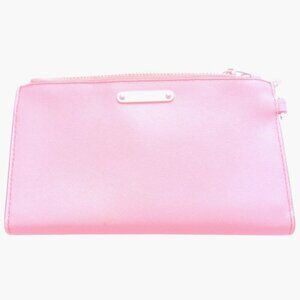 Rebecca Minkoff Pink Leather Bifold Wallet with Added Crossbody Chain